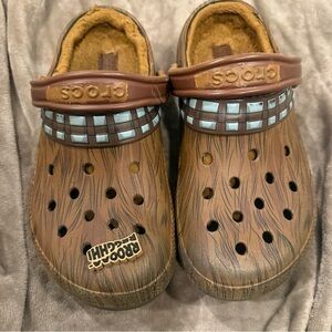 Chewbacca Crocs Espresso Women’s Size Size 9 Men’s 7 Star Wars Lined Clogs